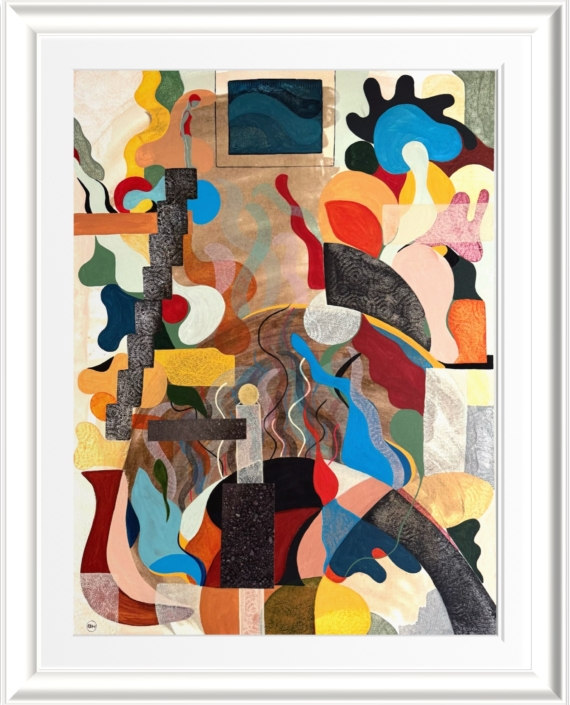 Rheingold, 2026 | 80 x 60 cm | Mixed media on canvas | Price on request